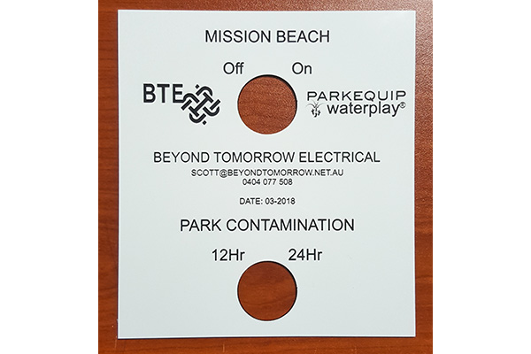 18th edition electrical labels